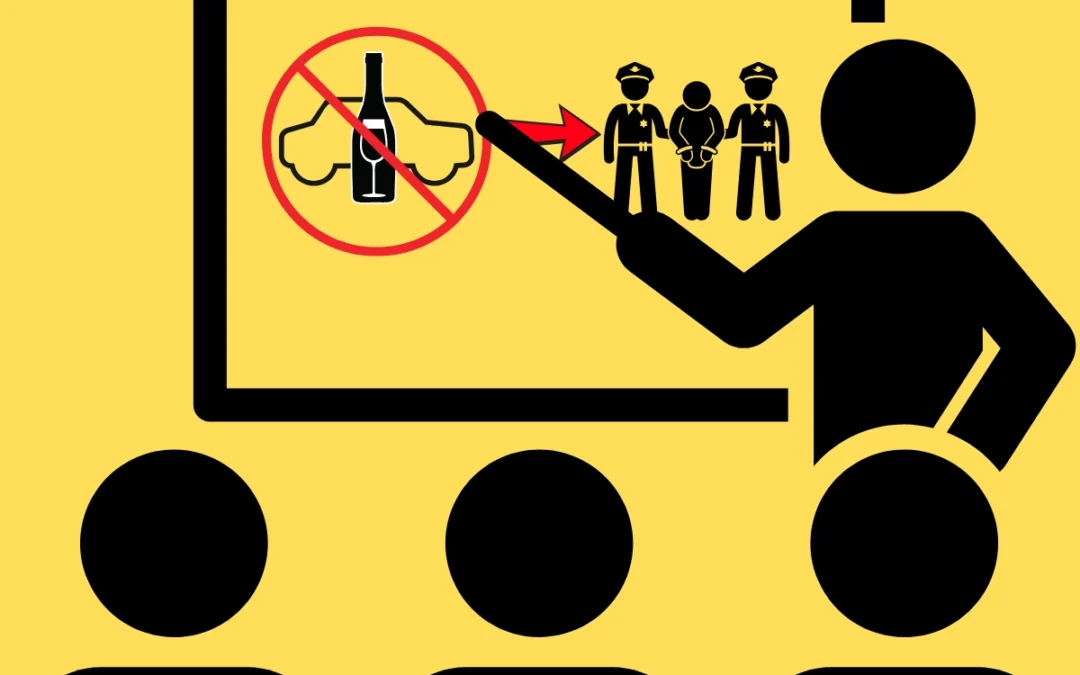 DUI class showing why drunk driving leads to arrest