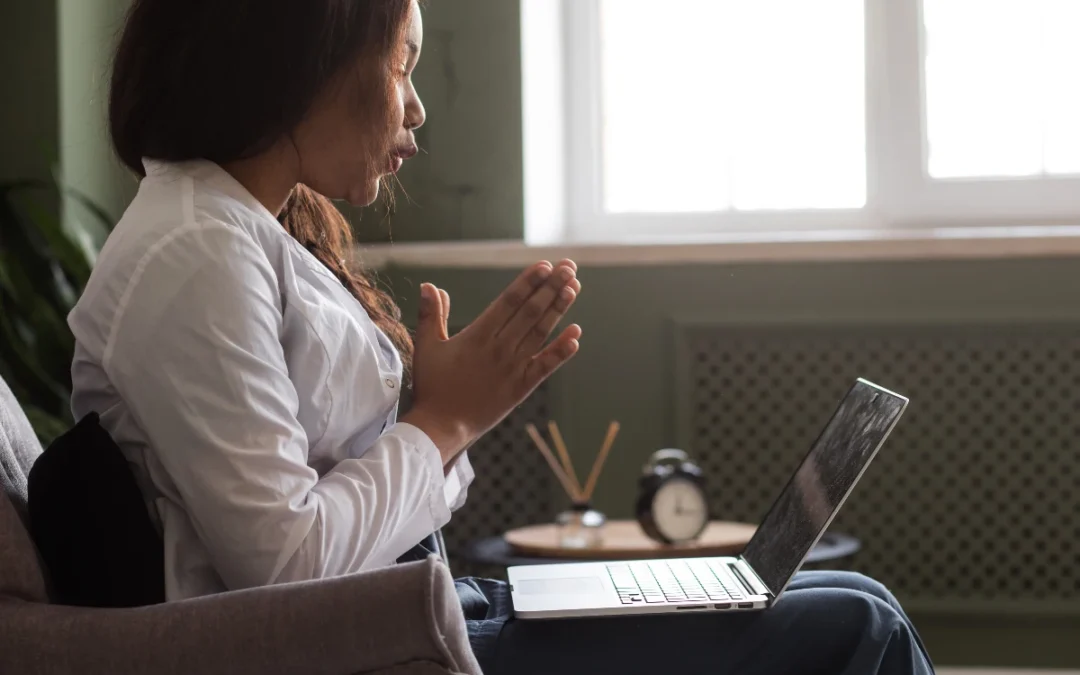 A woman on an online MVD alcohol screening