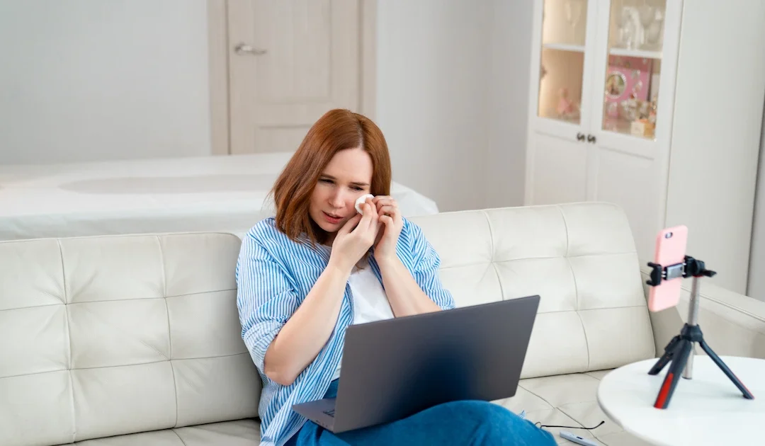 Person completing an online Arizona DUI screening from home.